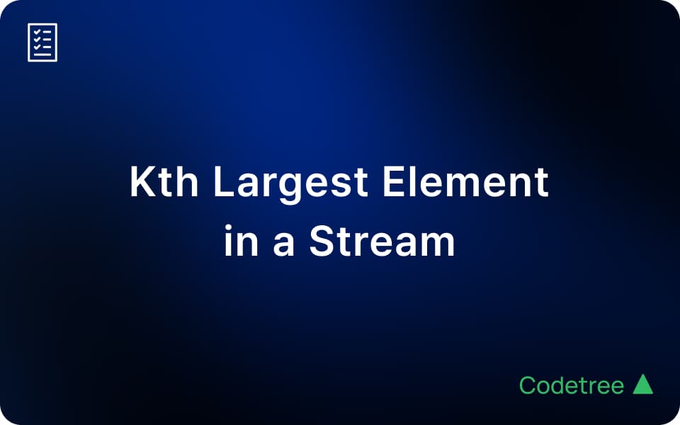 Interview Problem Explained: Kth Largest Element in a Stream (Heap Technique)